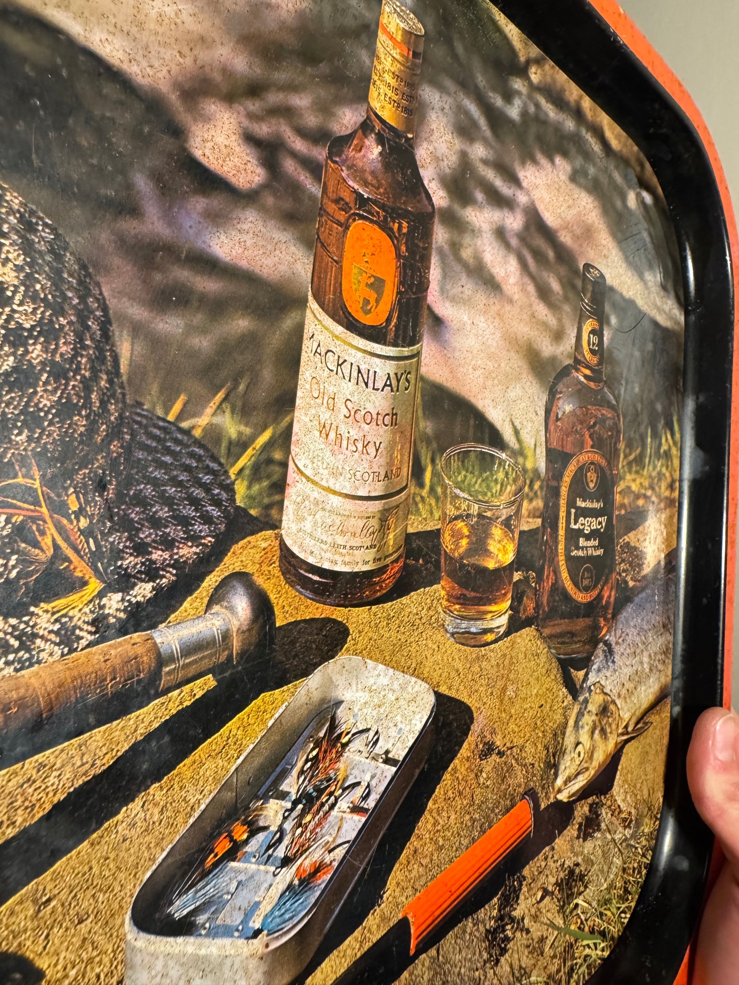 Mackinlay's Whisky Old Scotch & Legacy Vintage Advertising Serving Tray