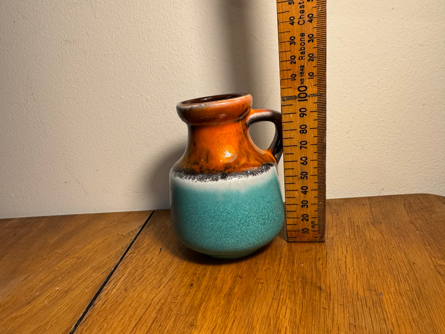 Carstens Miniature Studio Pottery Jug Vase | West German Pottery | Drip Glaze | Vintage Retro | Homeware | Home decor |