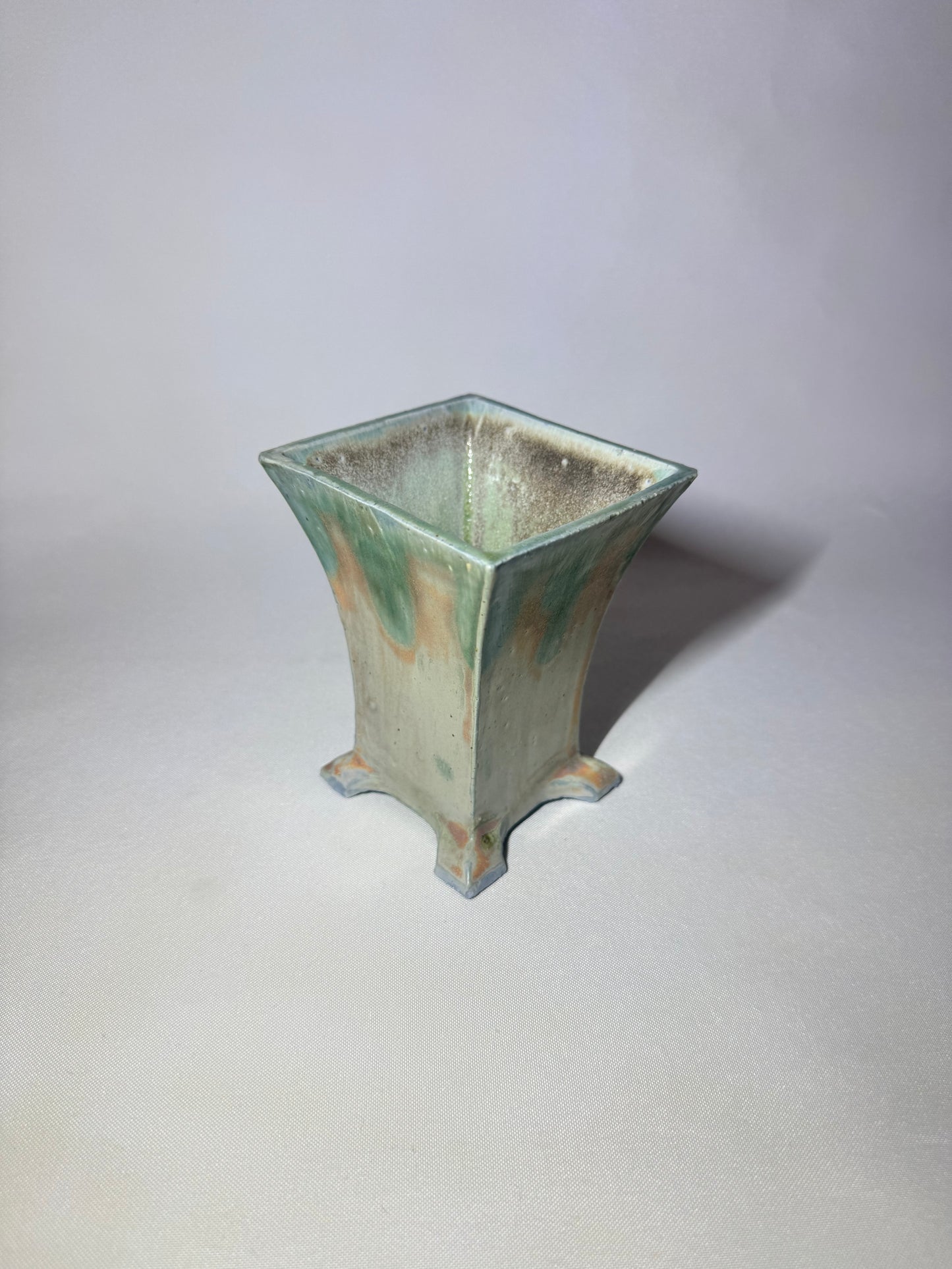 Unusual Square Vase | Bonsai Potter |