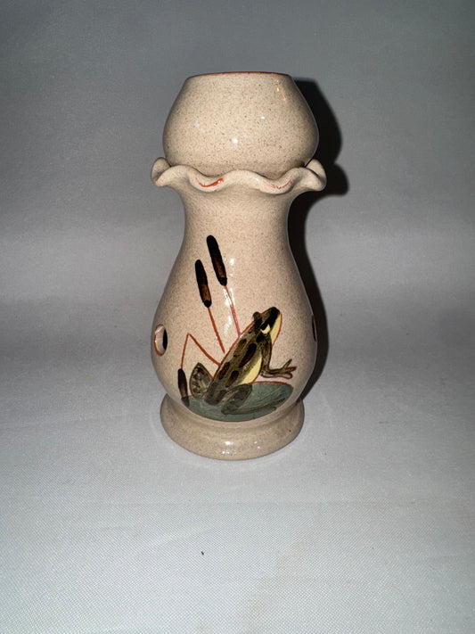 Vintage Frog Ceramic Oil Burner – Handpainted | Aromatherapy | Wax Melt Burner | Retro Quirky |