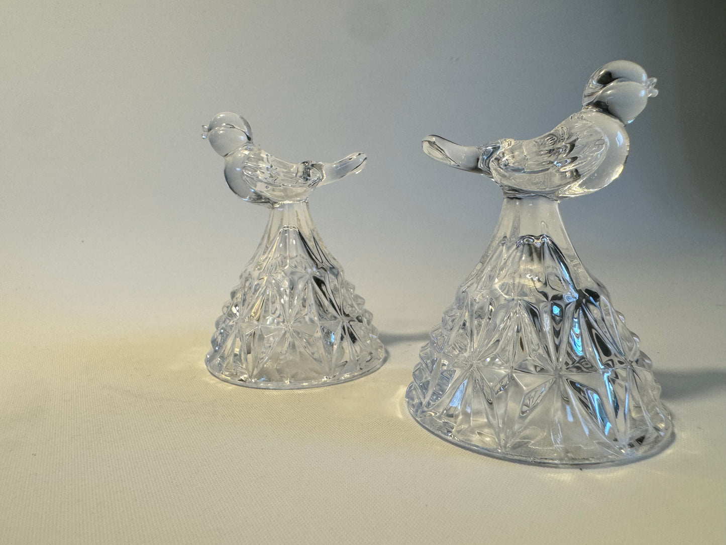 Hofbauer Crystal Byrdes Candle Holders | Lead Crystal | Birds | West Germany | Vintage  Retro Decor|