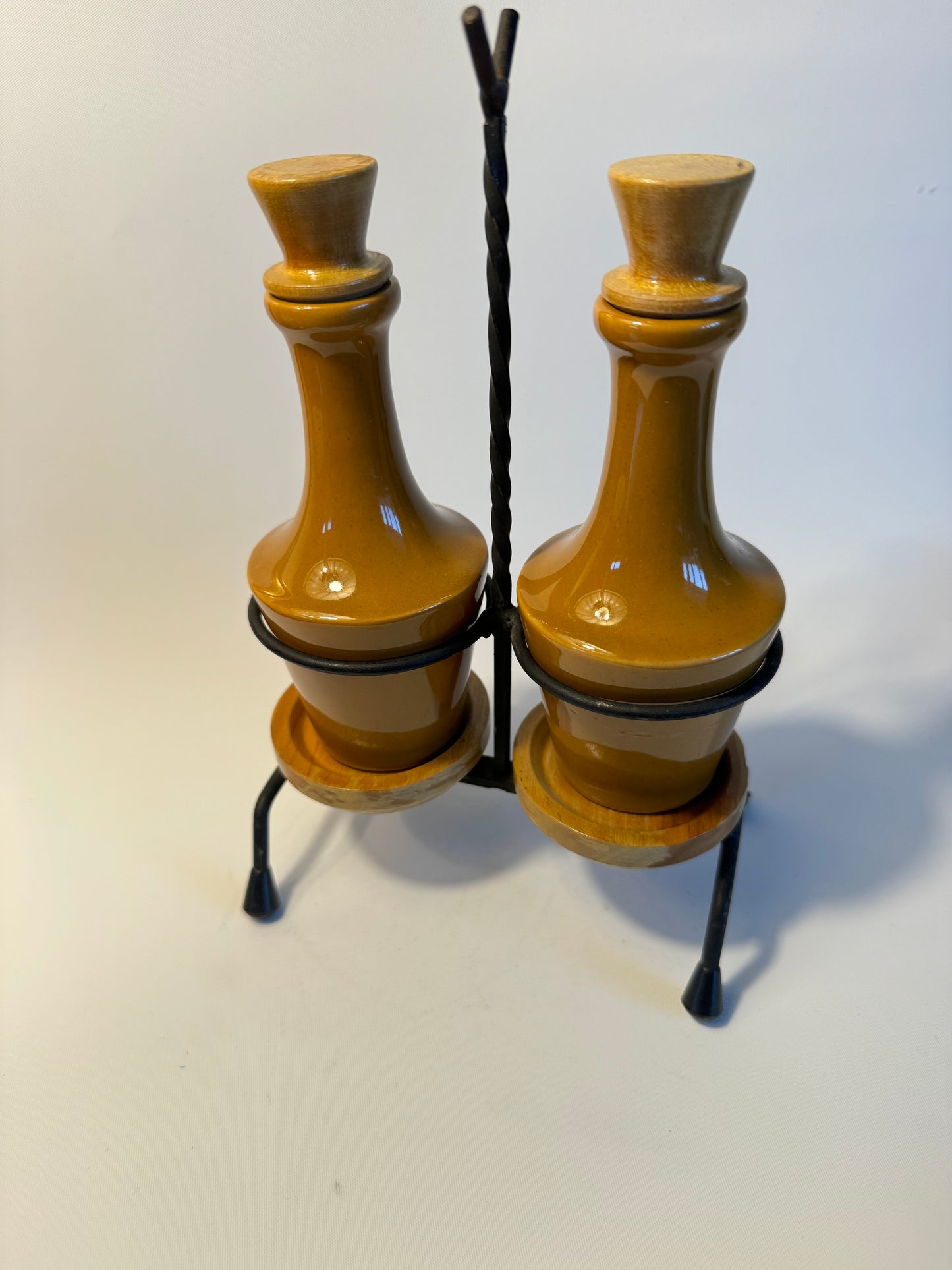 Oil and Vinegar Set | Olio y Aceite | Vintage Retro | Dinner Party |