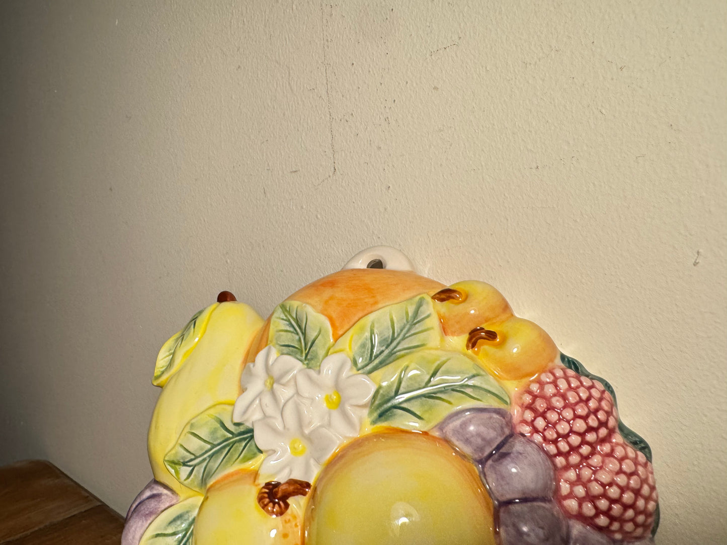 Ceramic Fruit Bowl Wall Art | Vintage Retro | Kitsch Quirky |