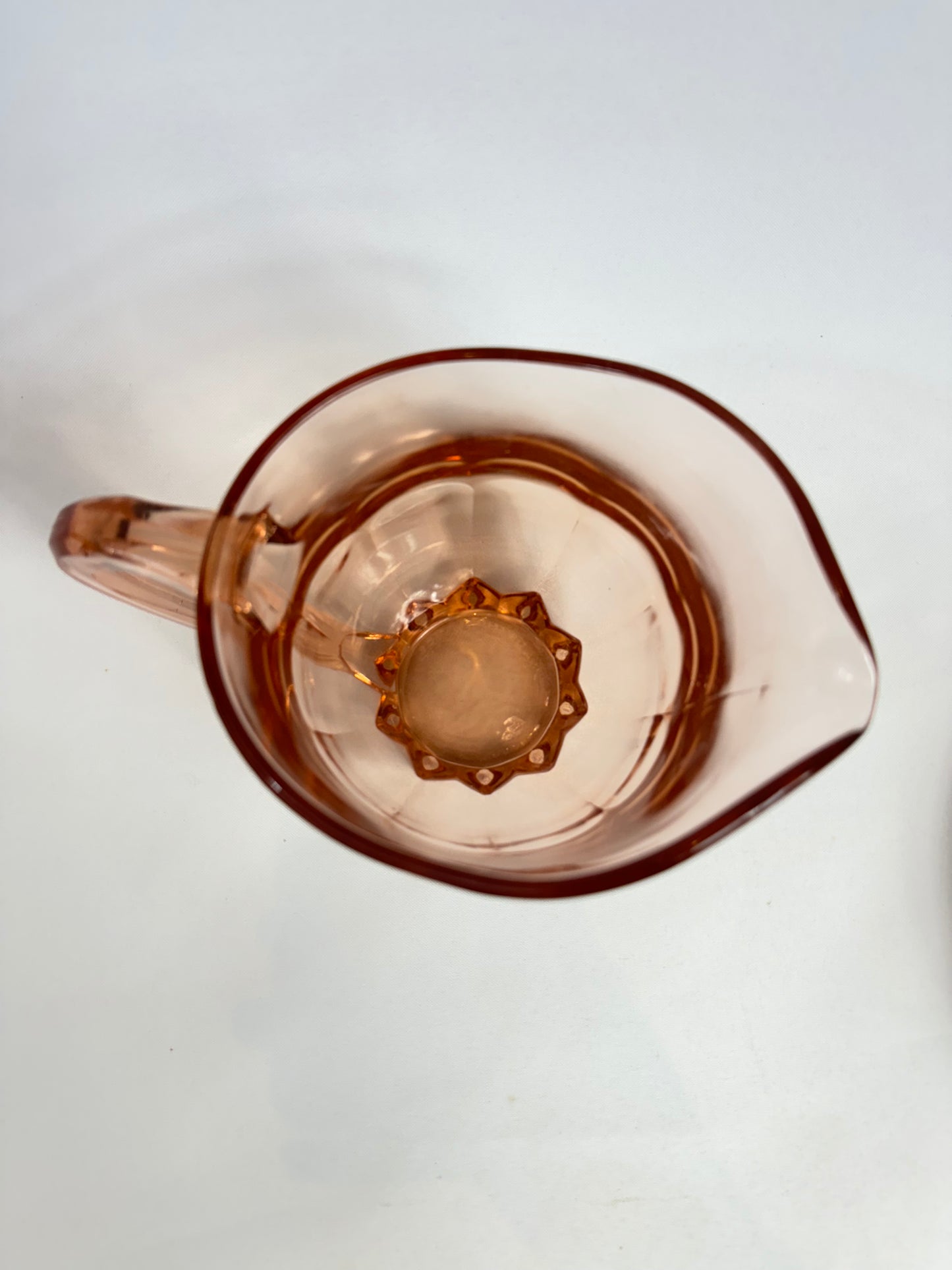 Pink Glass Jug | Made in France | Vintage Retro | Cocktail Pitcher