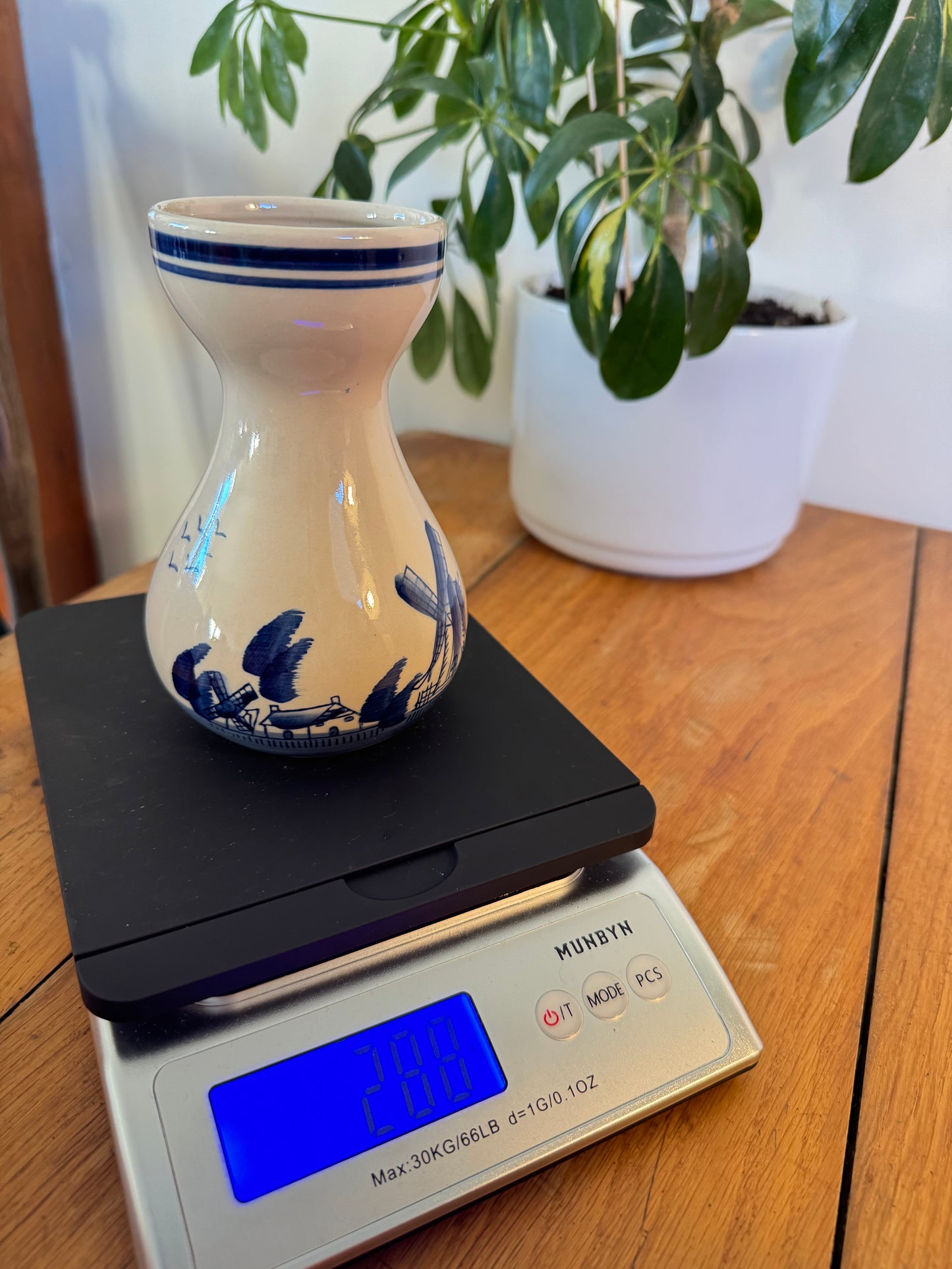 Delft Blue & White Ceramic Vase