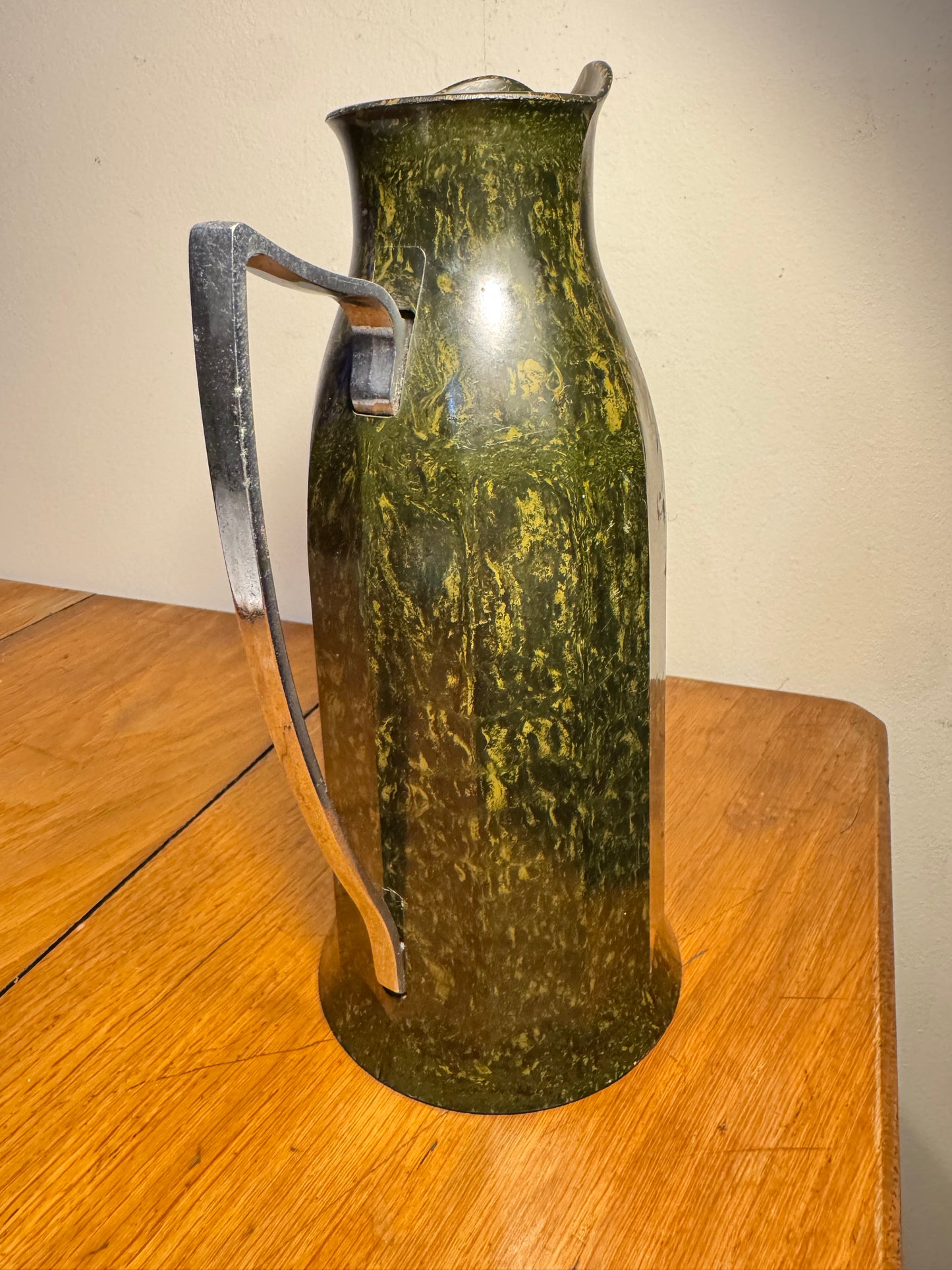 Bakelite Thermos Flask | Speckled Green | 1925 | No 24 London | Vintage Art Deco | Made in England |