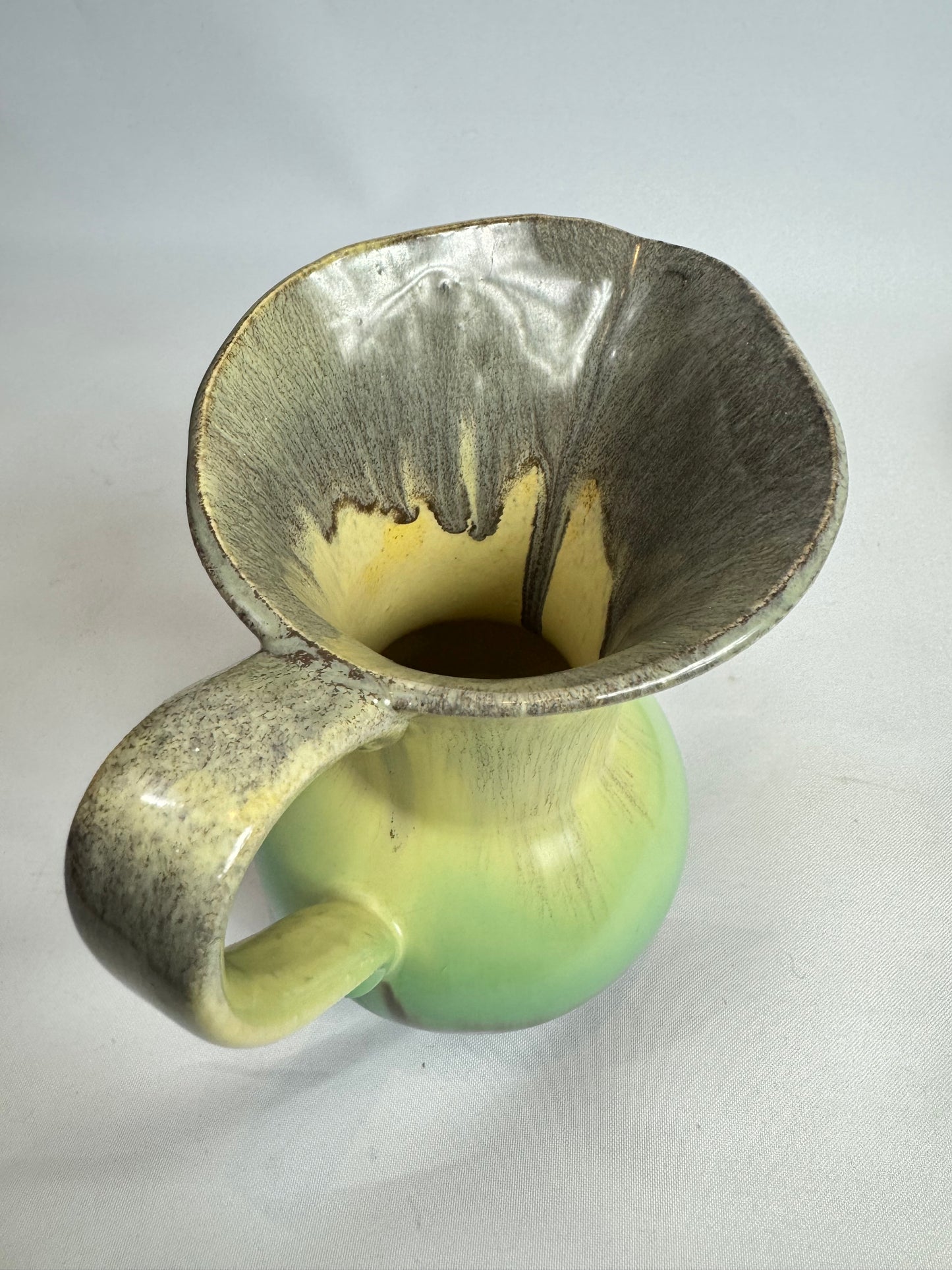 Studio Pottery Jug Vase | German Pottery | Drip Glaze | Vintage Retro | Homeware | Home decor |