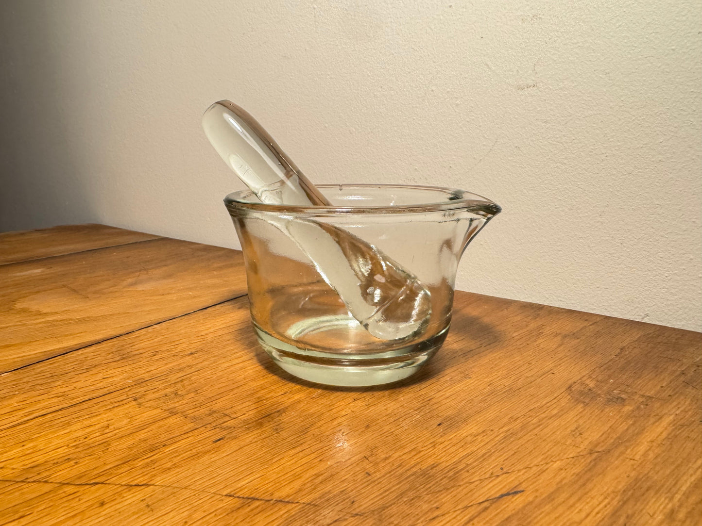 Glass Mortar & Pestle | Vintage Retro | Unique Quirky |