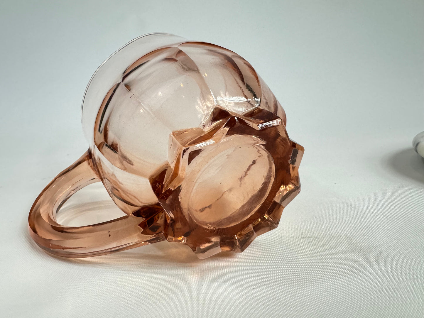 Pink Glass Jug | Made in France | Vintage Retro | Cocktail Pitcher