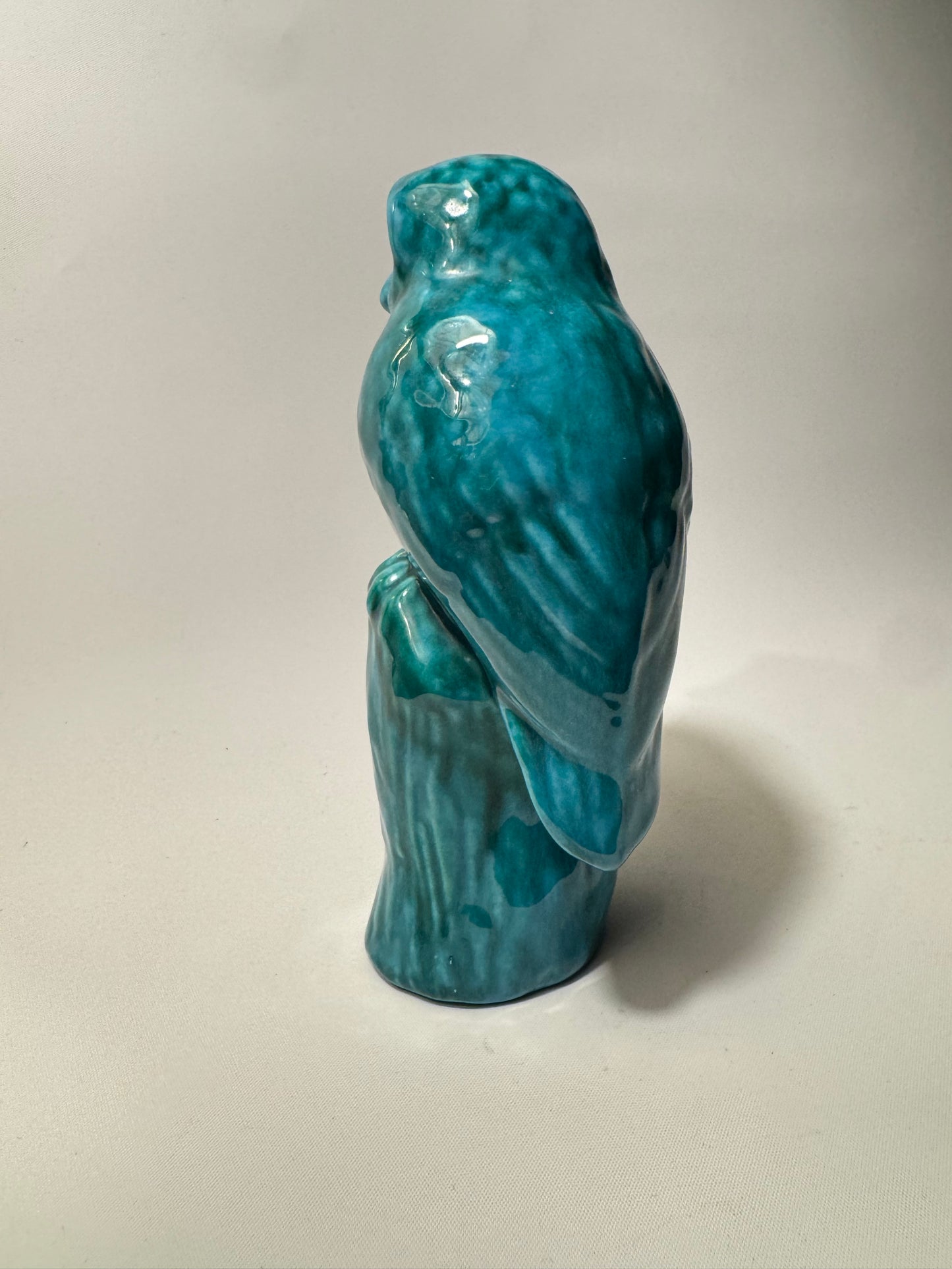 Ceramic Turqoise Owl Ornament | Vintage Retro | Decor Homeware |