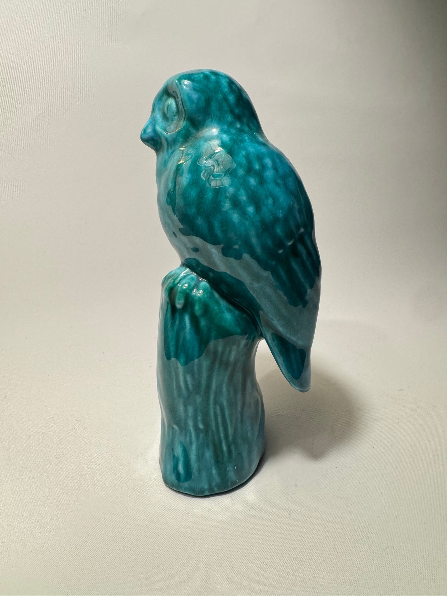 Ceramic Turqoise Owl Ornament | Vintage Retro | Decor Homeware |