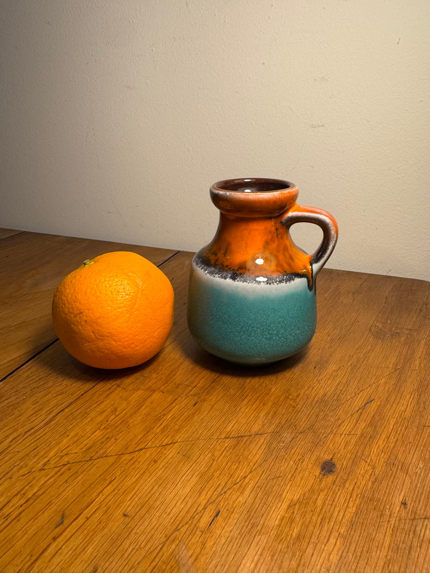 Carstens Miniature Studio Pottery Jug Vase | West German Pottery | Drip Glaze | Vintage Retro | Homeware | Home decor |