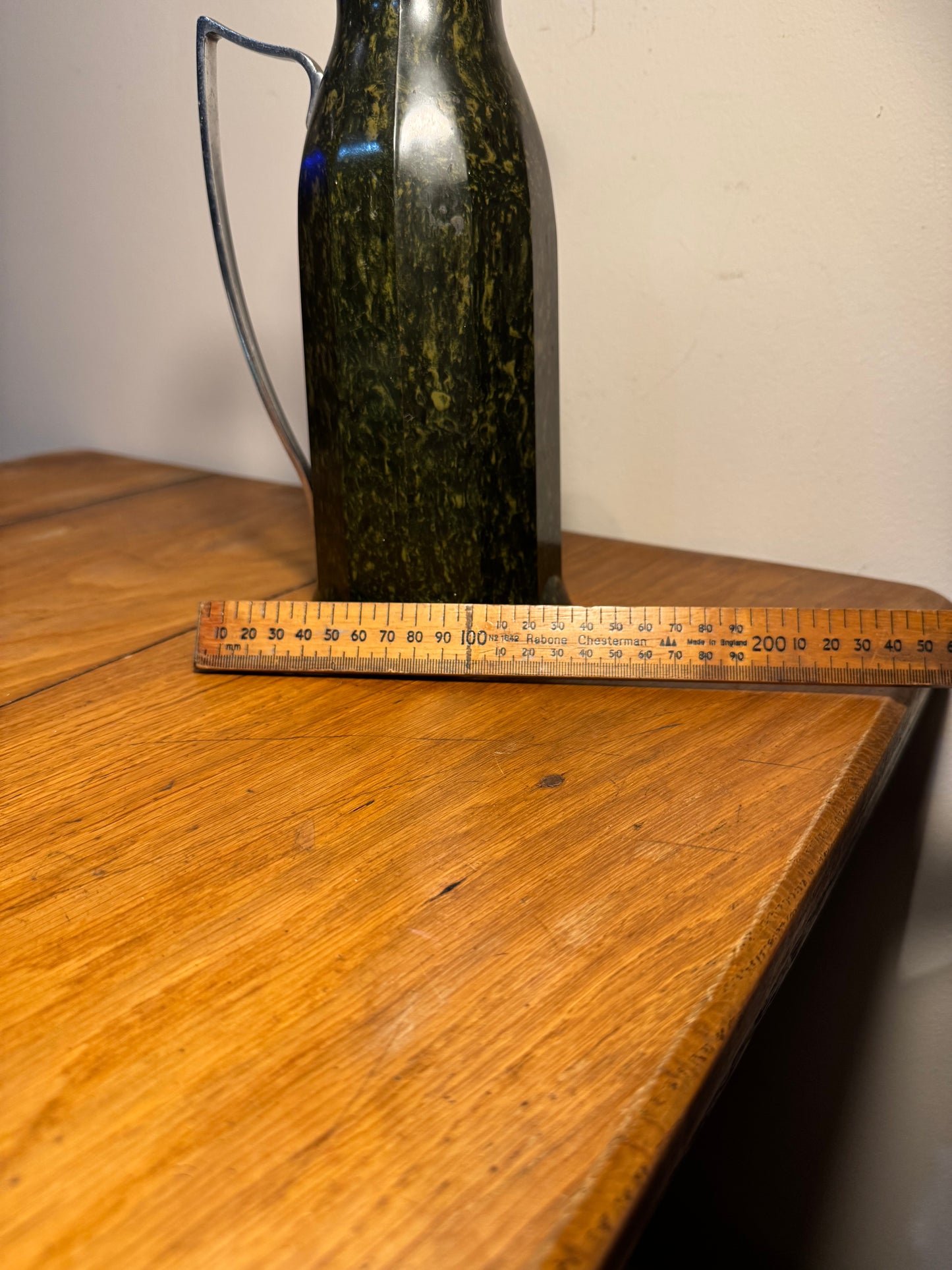 Bakelite Thermos Flask | Speckled Green | 1925 | No 24 London | Vintage Art Deco | Made in England |