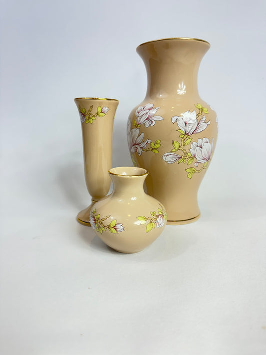 Sadler Magnolia Vase Trio | Floral Vase | Vintage Retro | Made in England