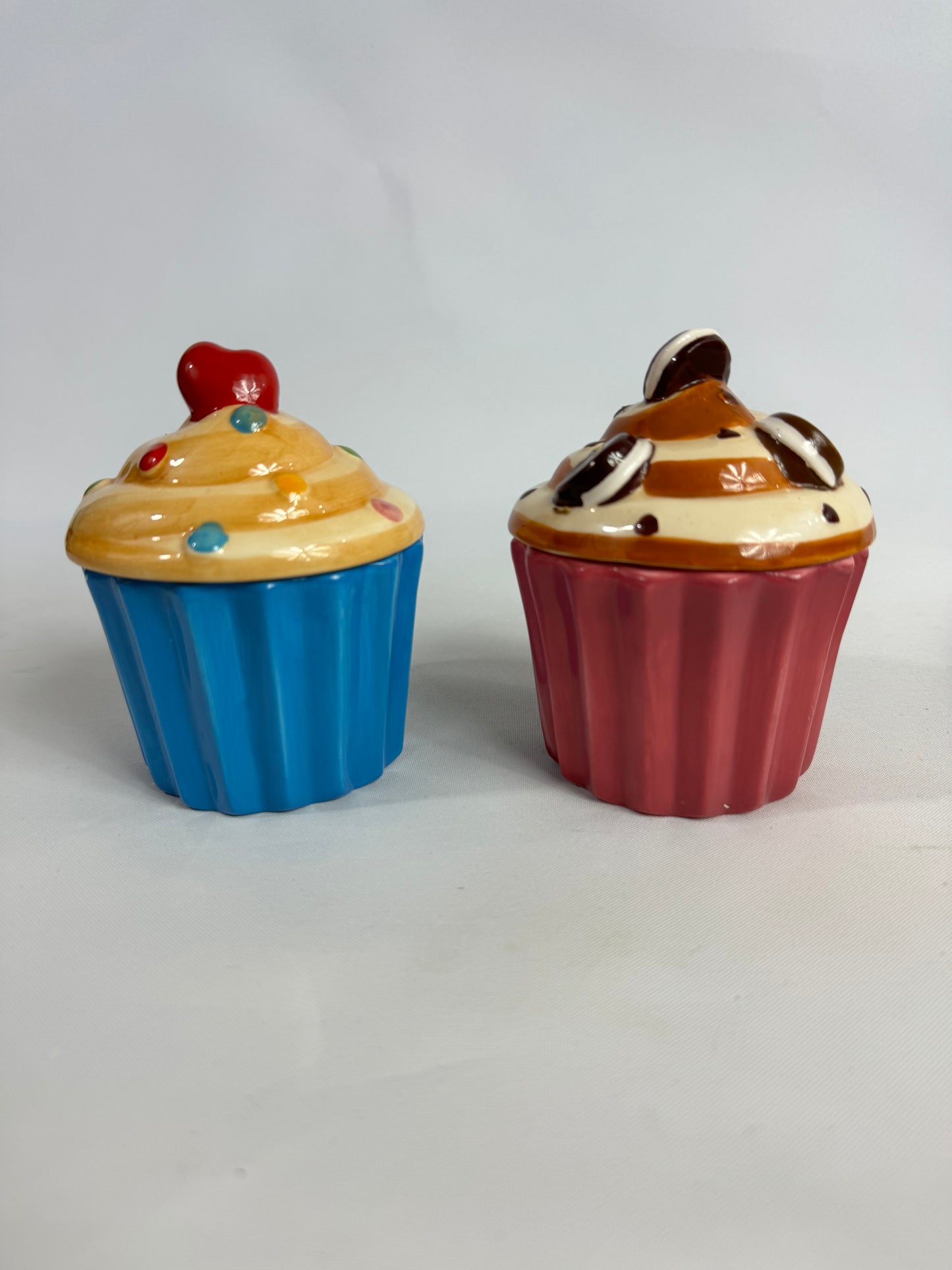 Cupcake Tealight Candle Holders | Set of 2 | Vintage Retro | Cute Kitsch Quirky |