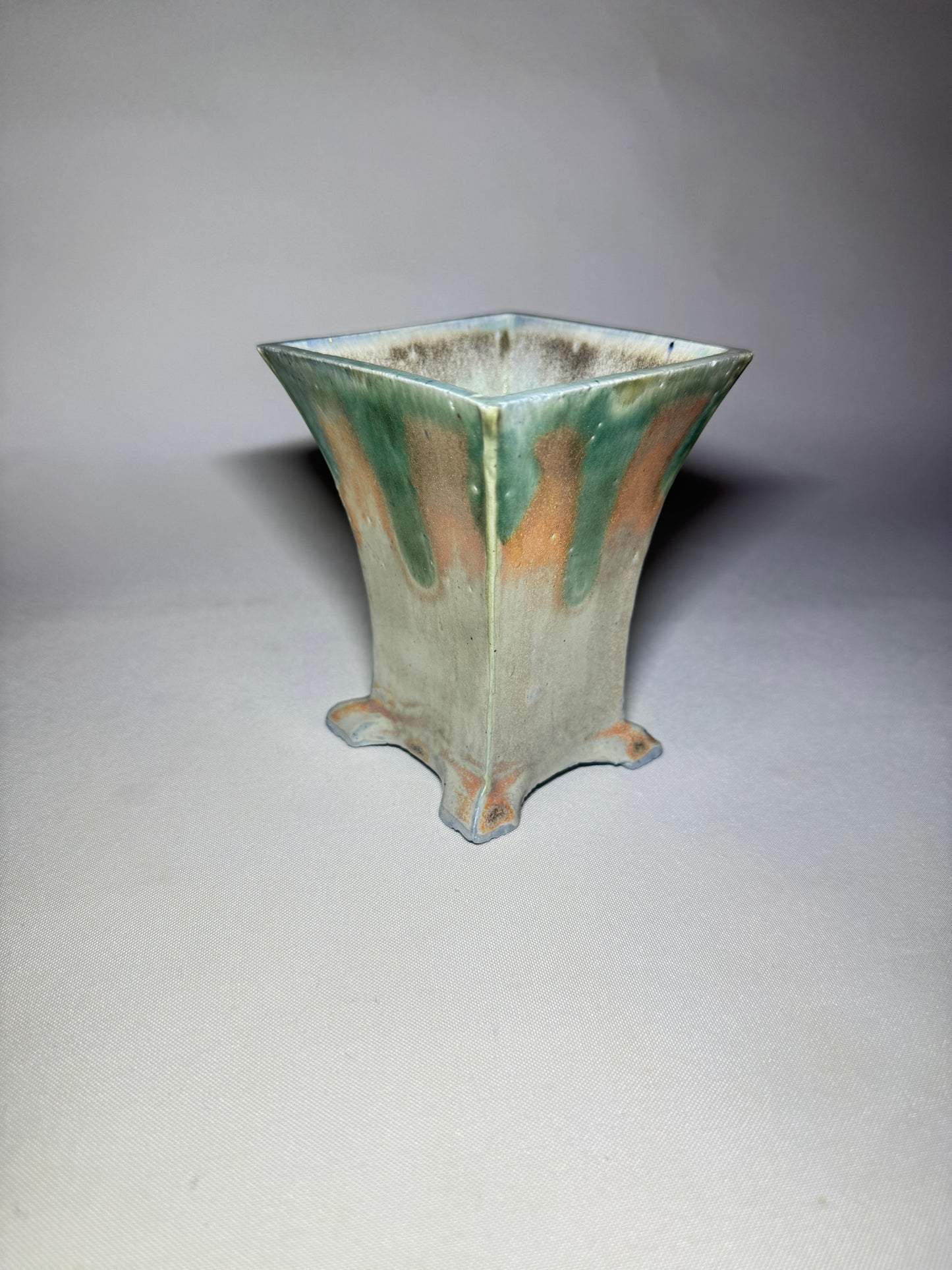 Unusual Square Vase | Bonsai Potter |