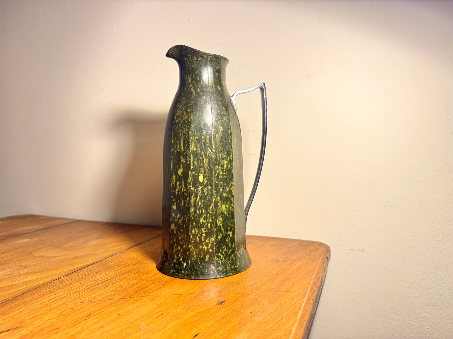 Bakelite Thermos Flask | Speckled Green | 1925 | No 24 London | Vintage Art Deco | Made in England |