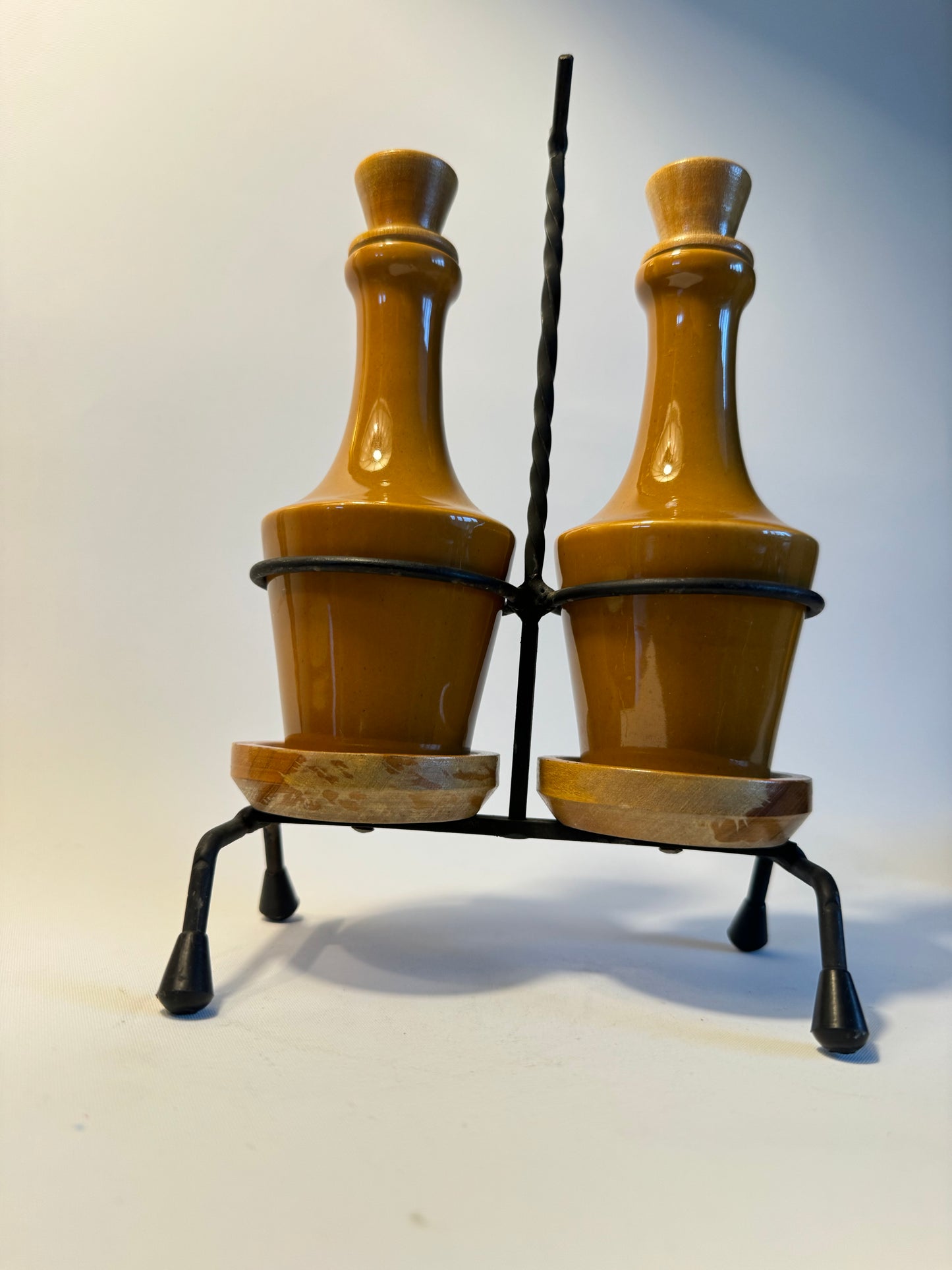 Oil and Vinegar Set | Olio y Aceite | Vintage Retro | Dinner Party |