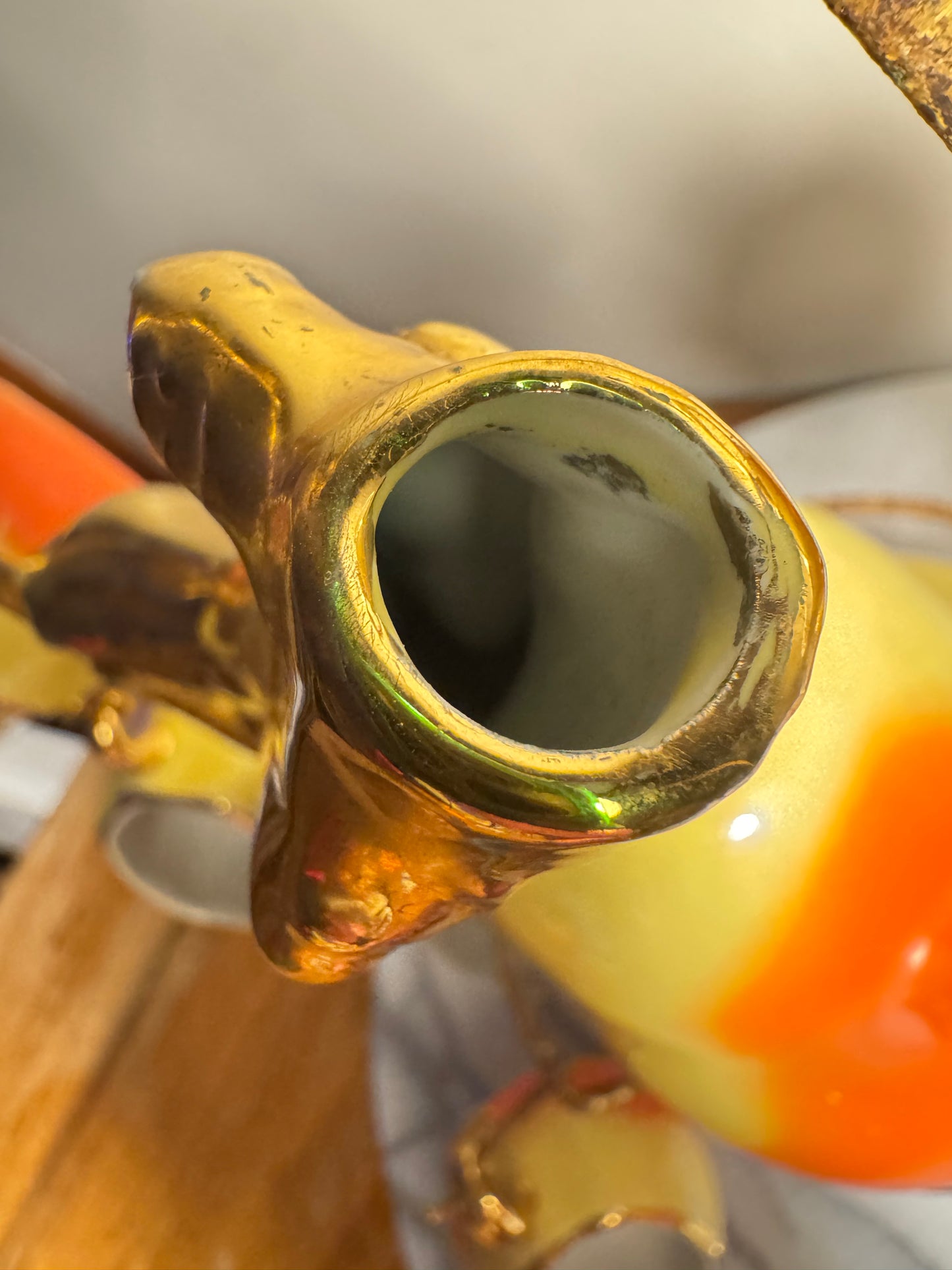 French Pear Liqueur Decanter Set with Stand & Cup Holder | Vintage Retro Quirky Barware |