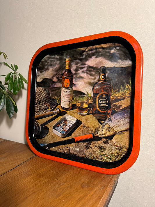 Mackinlay's Whisky Old Scotch & Legacy Vintage Advertising Serving Tray