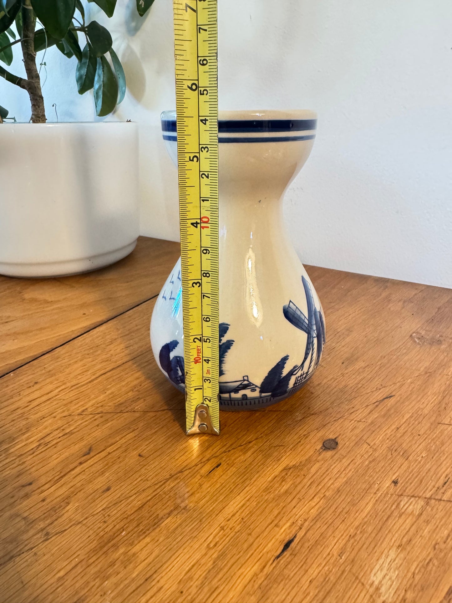 Delft Blue & White Ceramic Vase