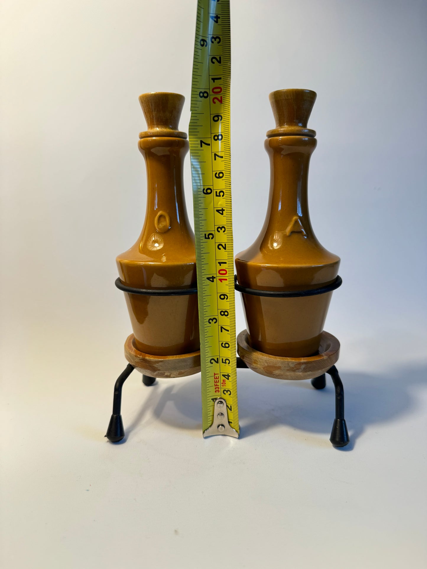 Oil and Vinegar Set | Olio y Aceite | Vintage Retro | Dinner Party |