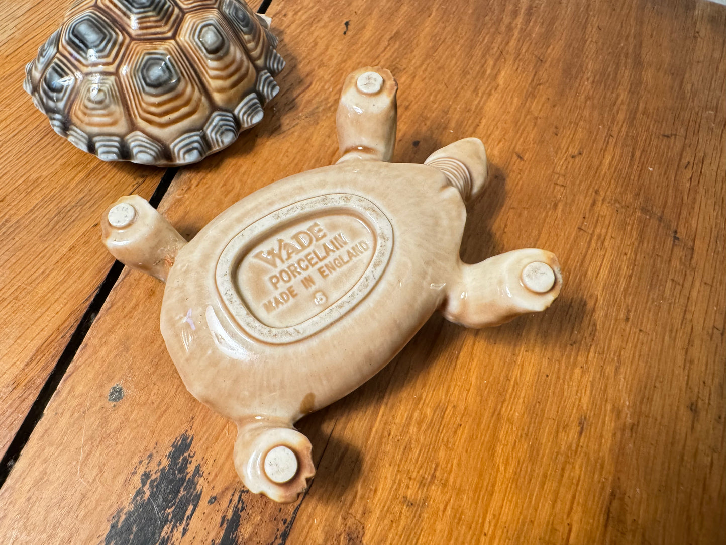 Wade Whimsie Porcelain Tortoise Trinket Pot | Vintage Retro | Made in England |