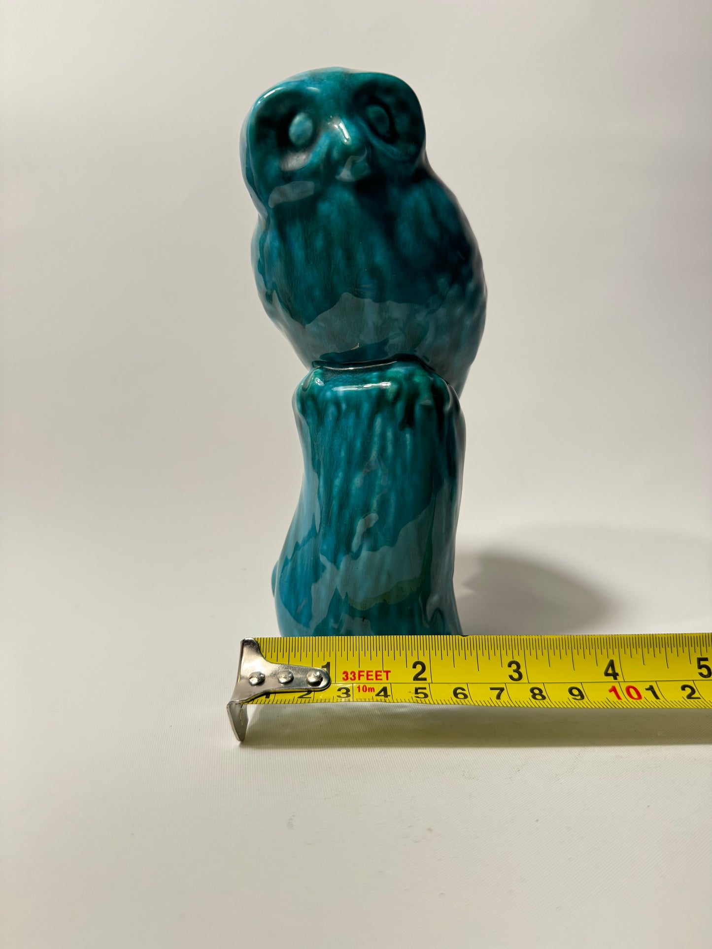 Ceramic Turqoise Owl Ornament | Vintage Retro | Decor Homeware |