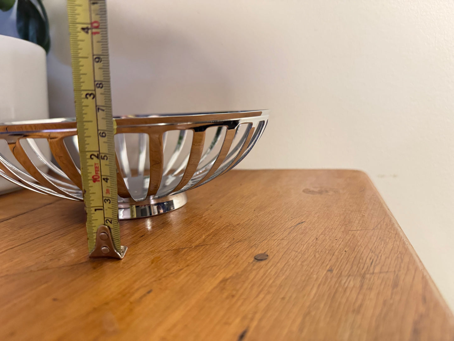 Retro Chrome Decorative Fruit Bowl