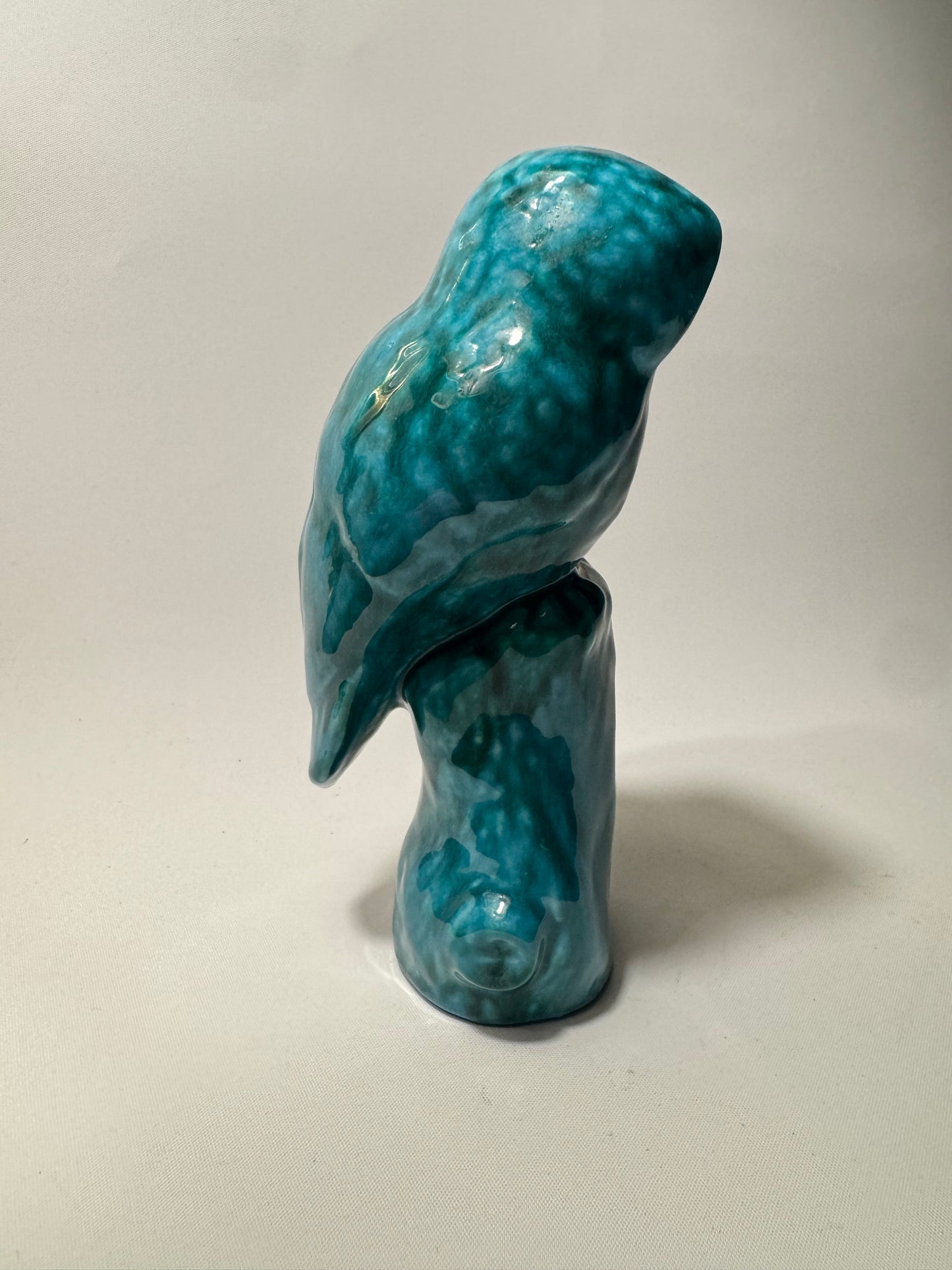 Ceramic Turqoise Owl Ornament | Vintage Retro | Decor Homeware |