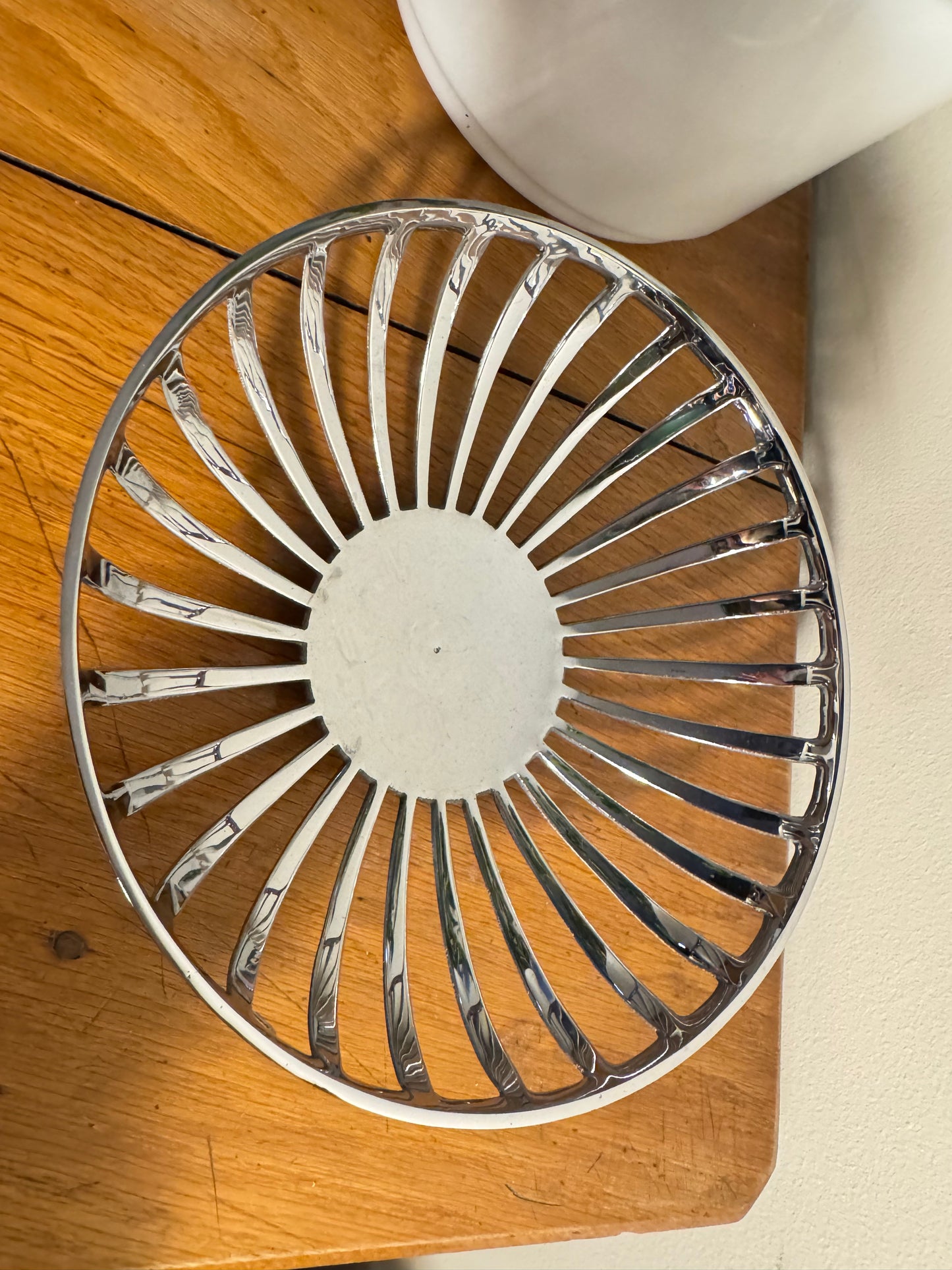 Retro Chrome Fruit Bowl