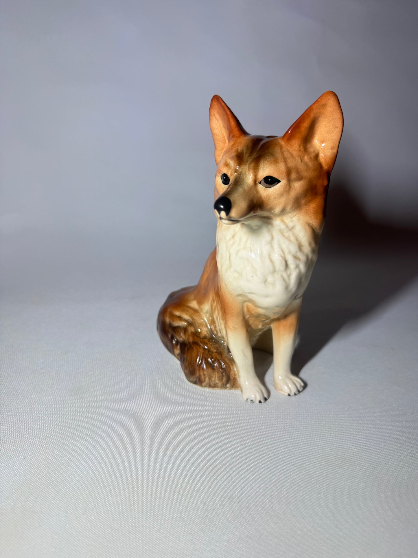 Coopercraft Ceramic Sitting Red Fox Ornament | Made in England |