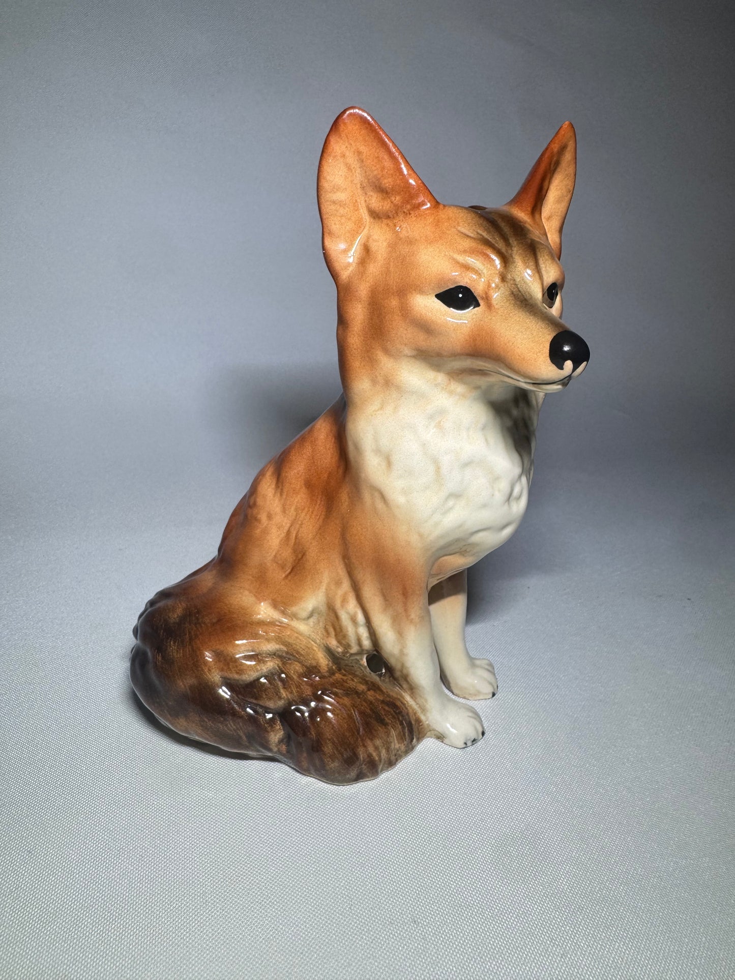 Coopercraft Ceramic Sitting Red Fox Ornament | Made in England |