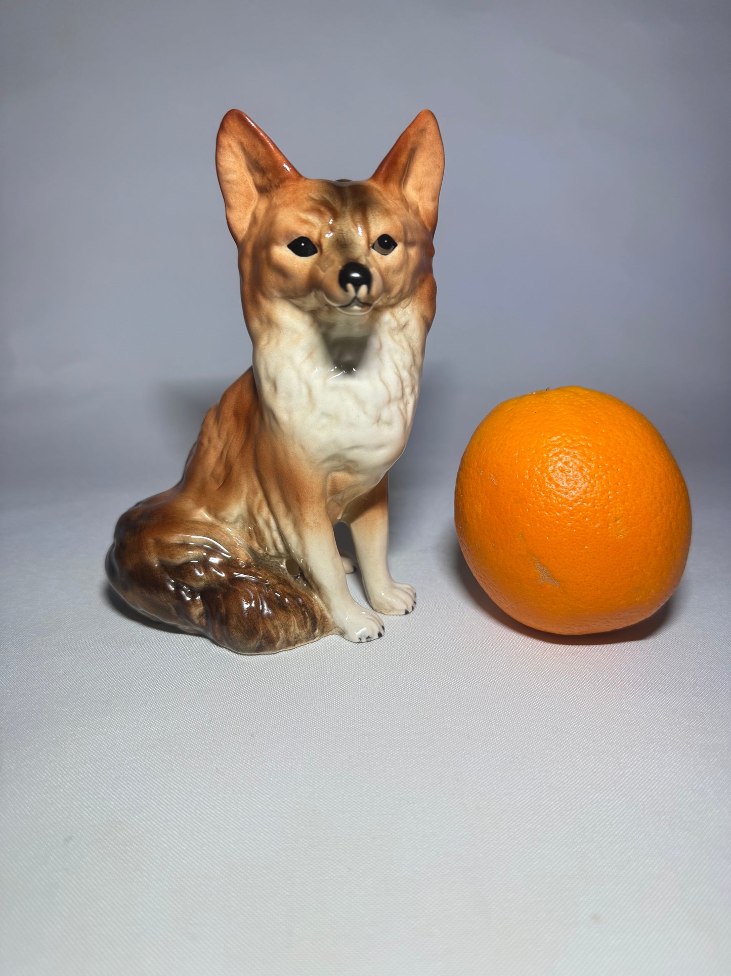 Coopercraft Ceramic Sitting Red Fox Ornament | Made in England |