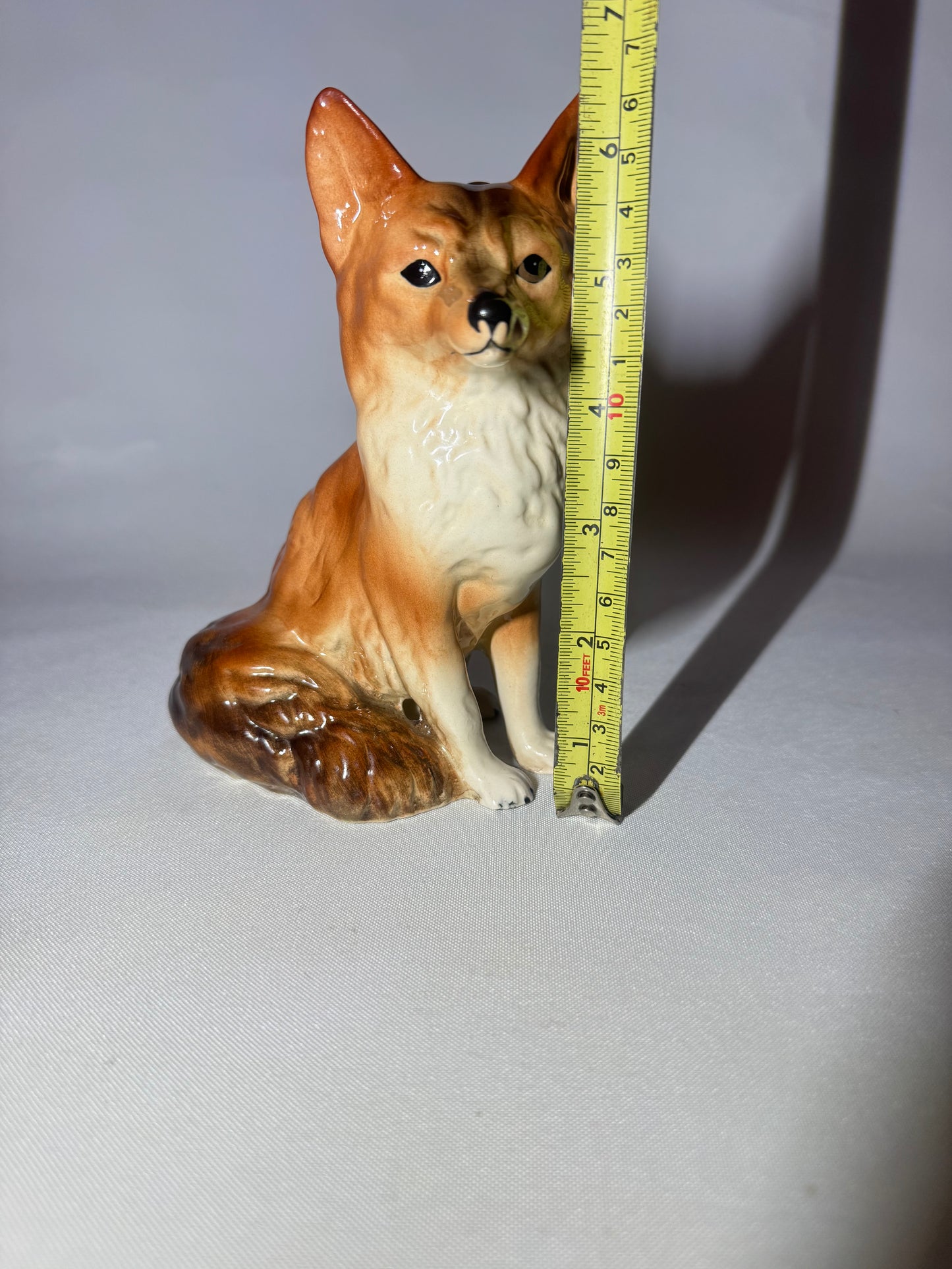 Coopercraft Ceramic Sitting Red Fox Ornament | Made in England |