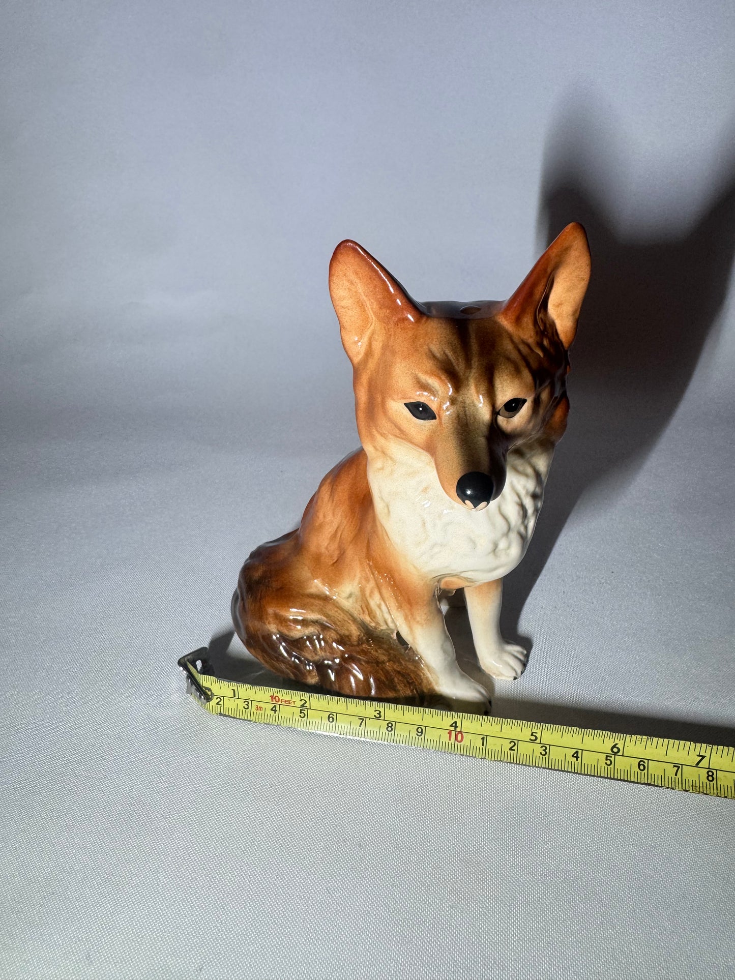 Coopercraft Ceramic Sitting Red Fox Ornament | Made in England |