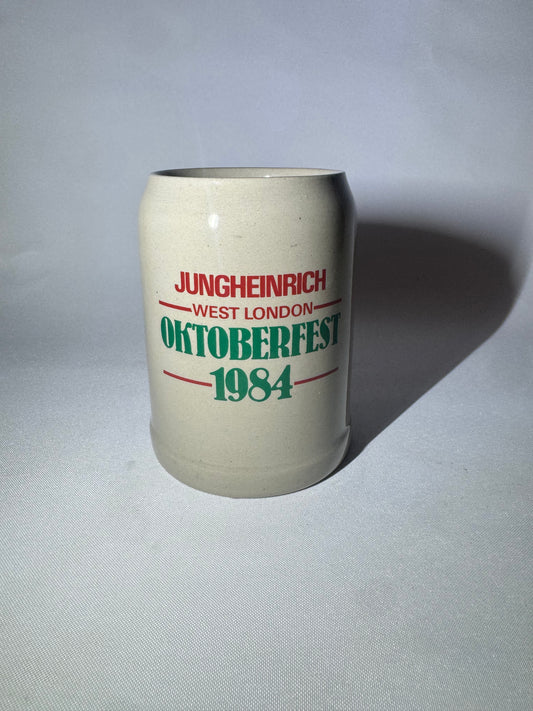 JUNGHEINRICH Oktoberfest West London 1984 Ceramic Beer Stein | West German |