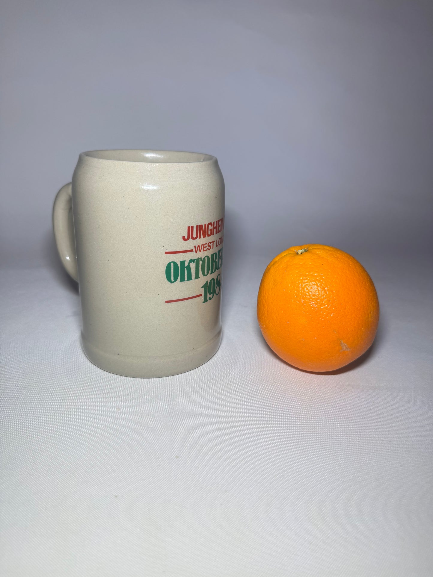 JUNGHEINRICH Oktoberfest West London 1984 Ceramic Beer Stein | West German |