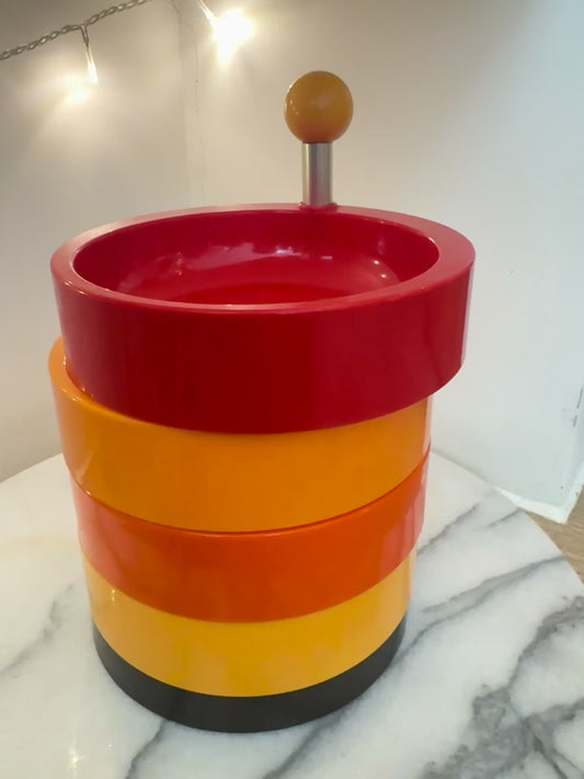 1970s EMSA Party Snack Tower | Swivel Appetiser Tray | Made in West Germany | Vintage Retro |
